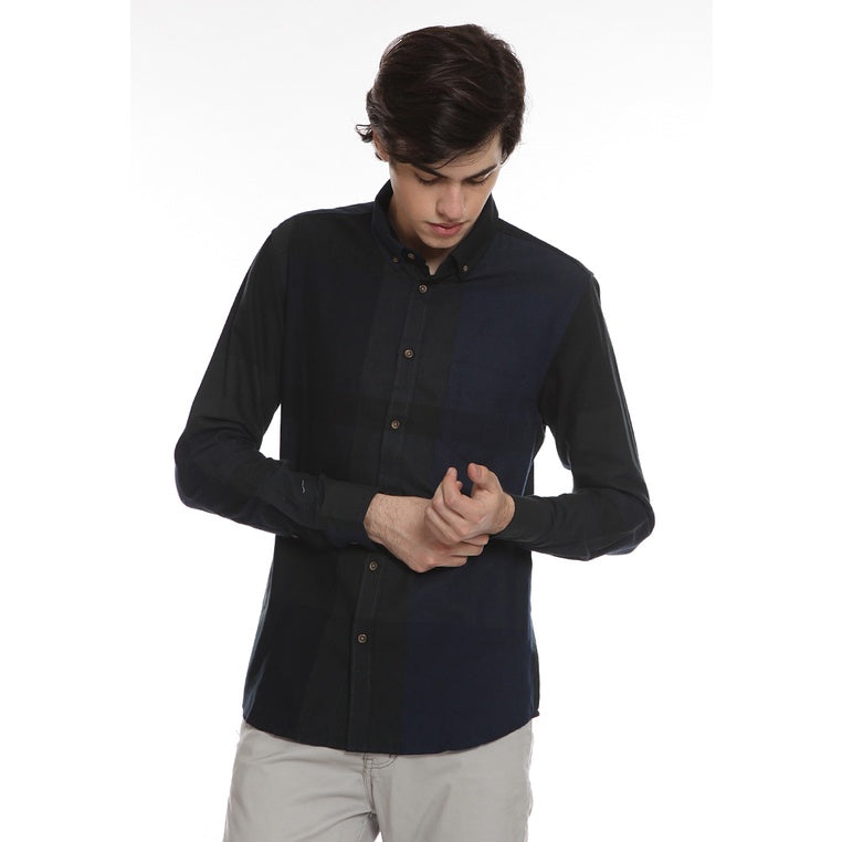 Men's Top By MOC Kemeja Pria Flannel Slim Fit Gio Best Seller