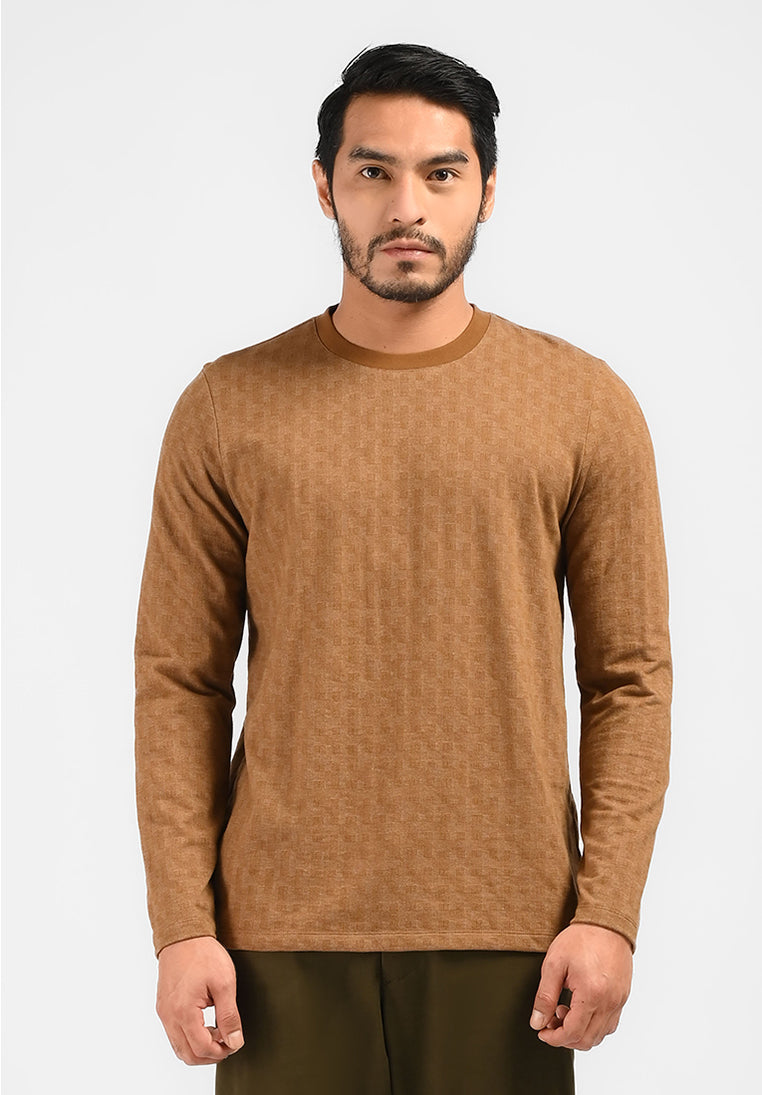 MOC Kaos Lengan Panjang Pria WEASLEY-BROWN