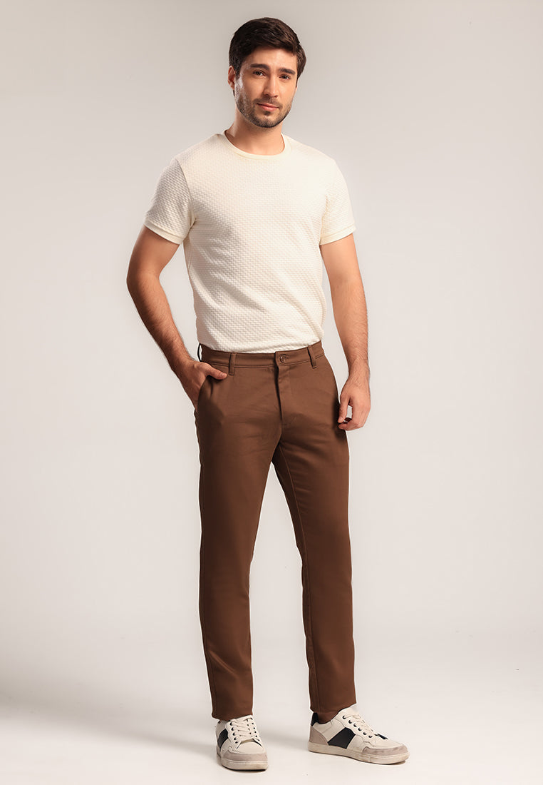 MOC - Celana Panjang Chinos Pria Benedicta - Brown