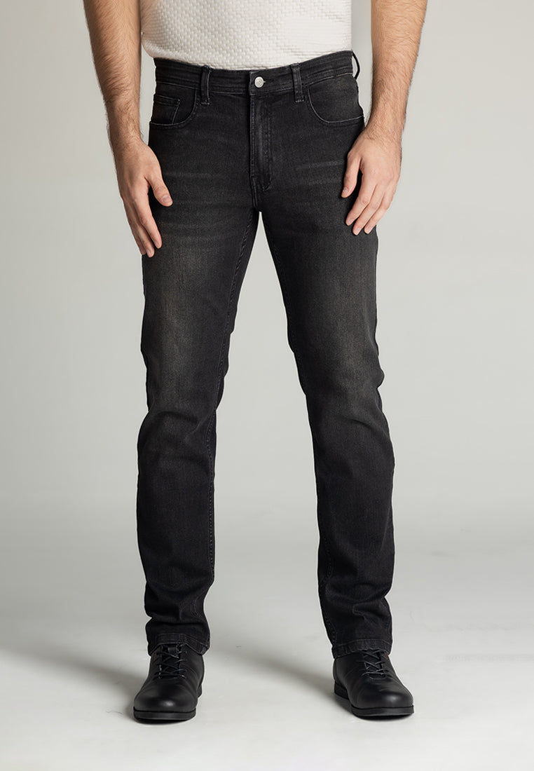 MOC - Celana Panjang Denim Pria Manchester - Black