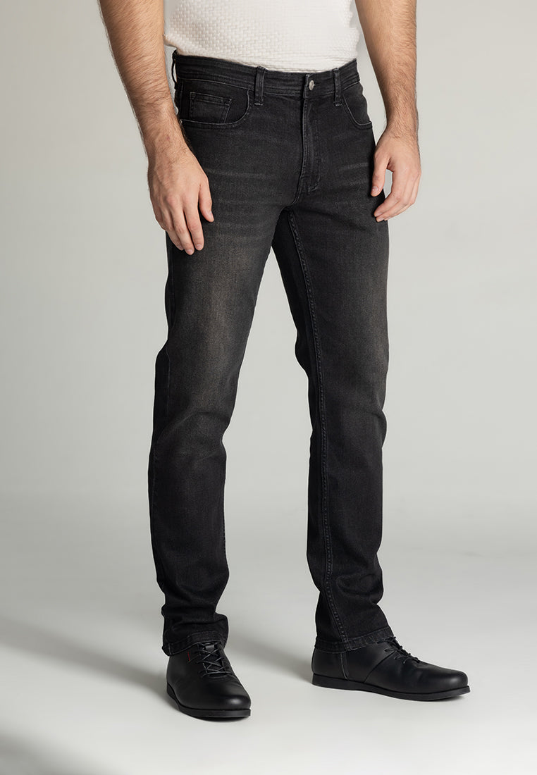 MOC - Celana Panjang Denim Pria Manchester - Black