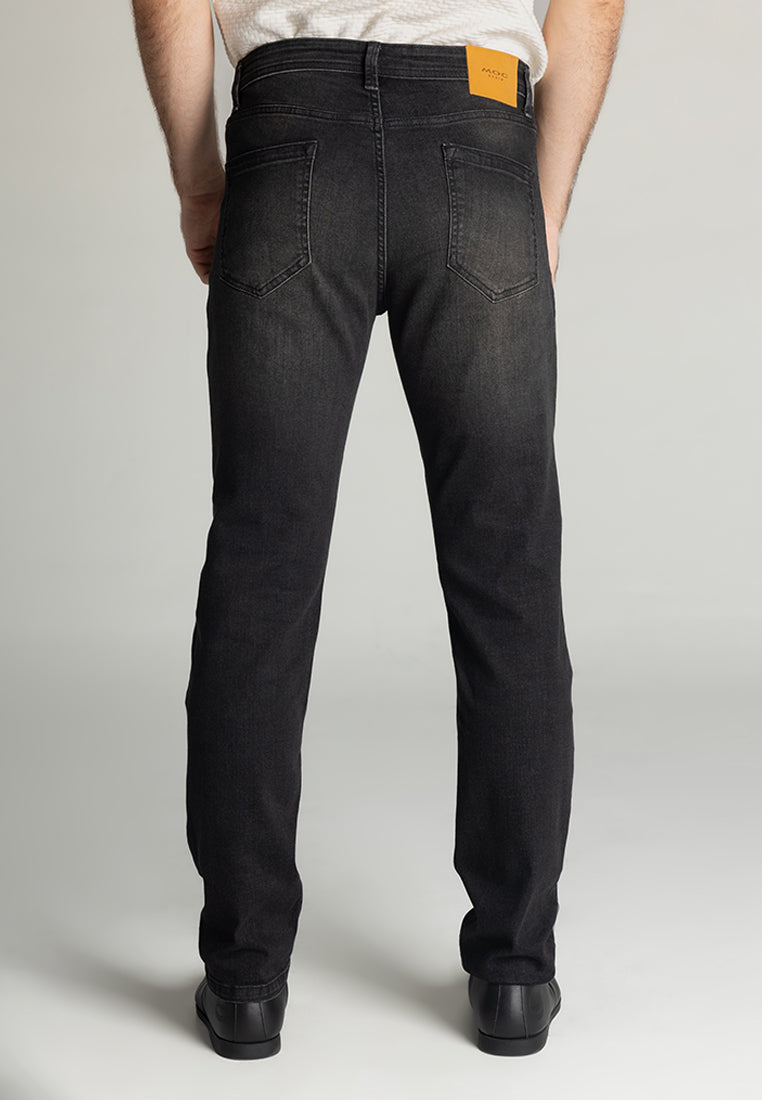 MOC - Celana Panjang Denim Pria Manchester - Black