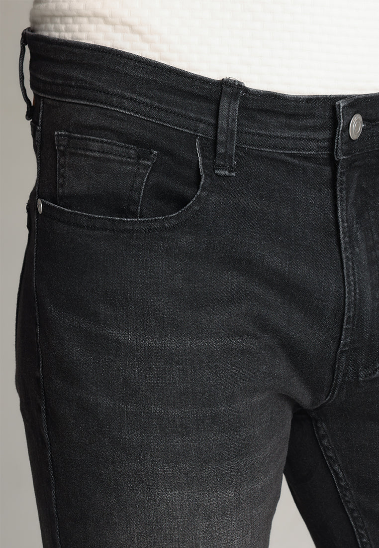 MOC - Celana Panjang Denim Pria Manchester - Black