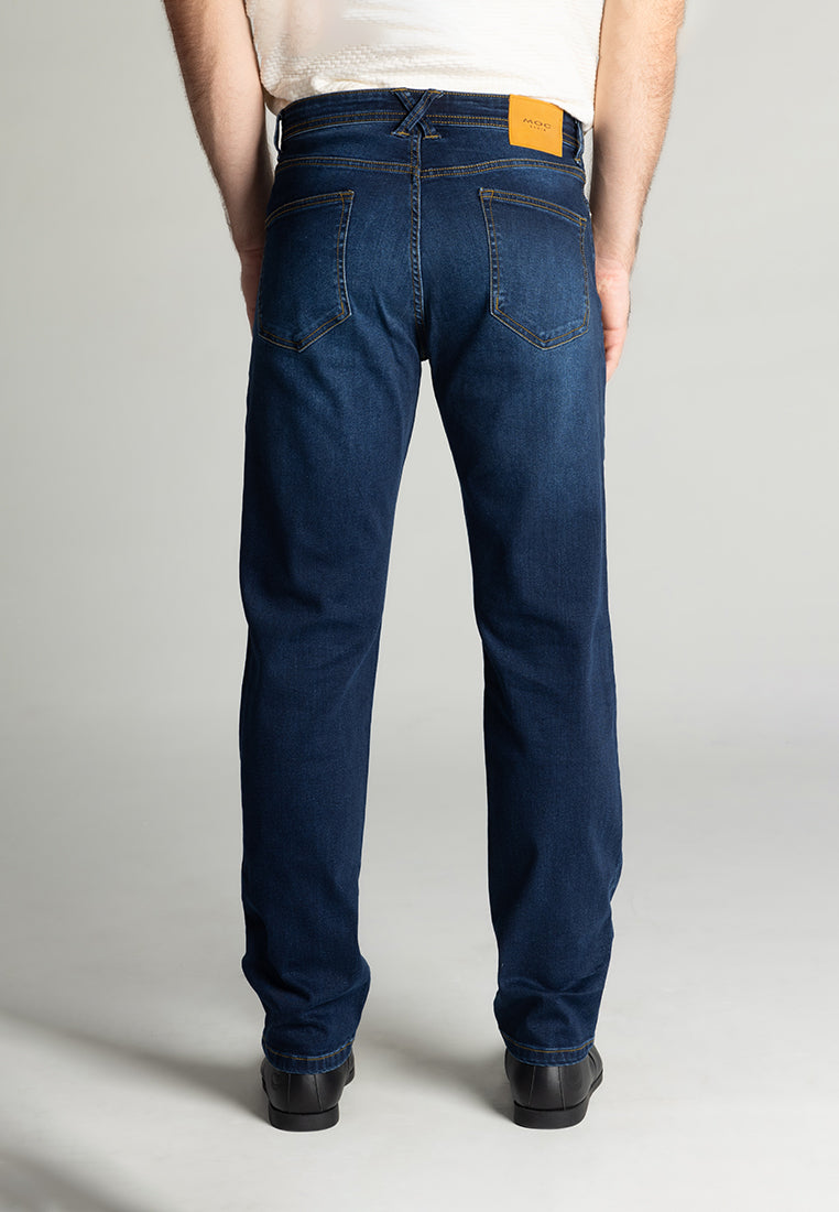 MOC - Celana Panjang Denim Pria Munchen - Dark Navy