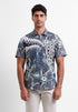 MOC Kemeja Batik Lengan Pendek Pria NGURAH - NAVY