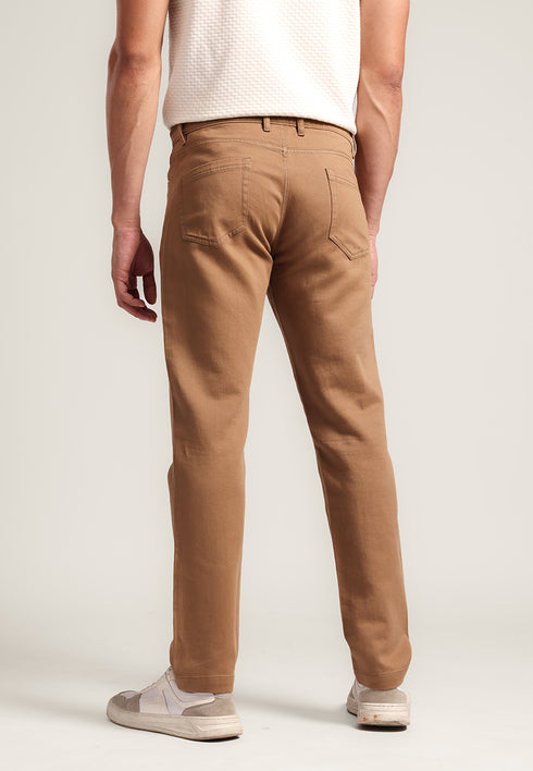 MOC - Celana Panjang Polos Pria Xander - Brown