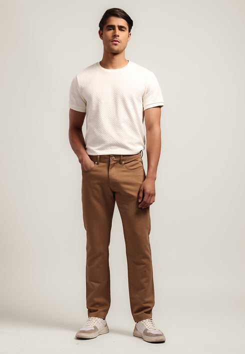 MOC - Celana Panjang Polos Pria Xander - Brown