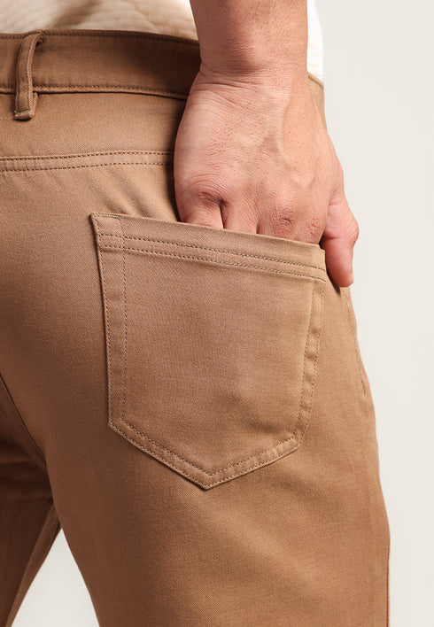 MOC - Celana Panjang Polos Pria Xander - Brown