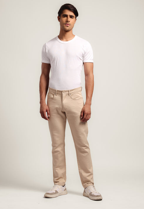 MOC - Celana Panjang Polos Pria Xander - Beige