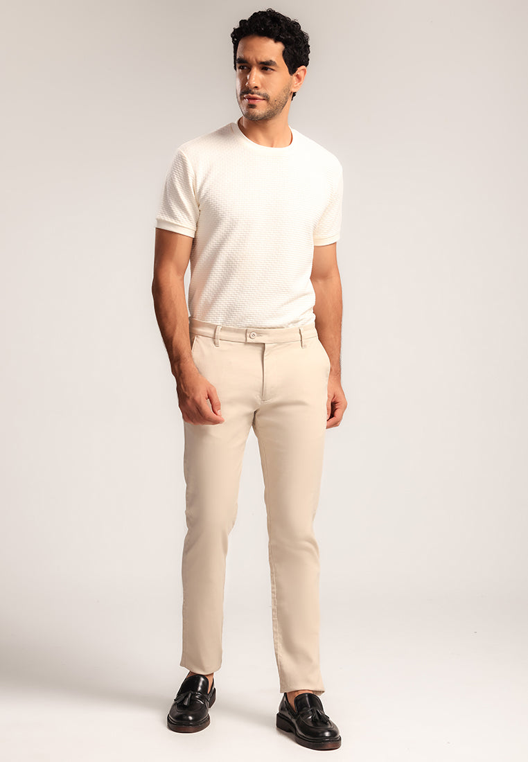 MOC - Celana Panjang Chinos Pria Joseph - Beige Light