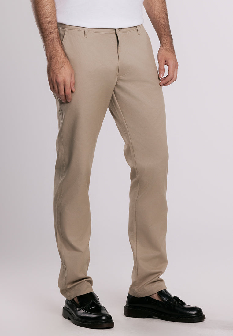 MOC - Celana Panjang Chinos Pria Oswald - Khaki
