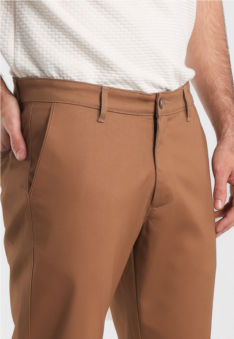 MOC - Celana Panjang Chinos Pria Wallsie - Brown