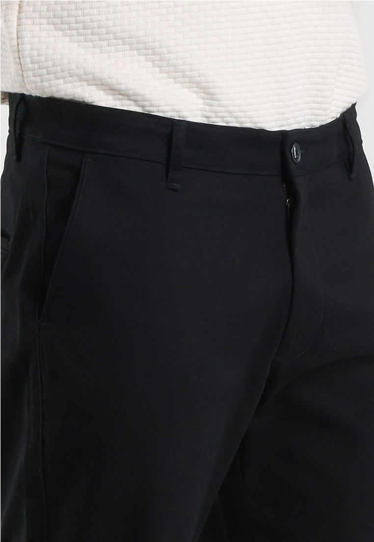 MOC - Celana Panjang Chinos Pria Wallsie - Black