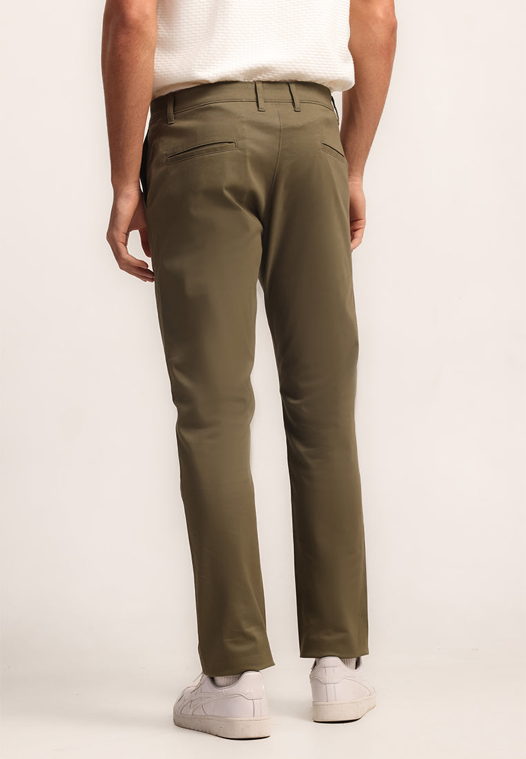 MOC - Celana Panjang Chinos Pria Zoe - Olive