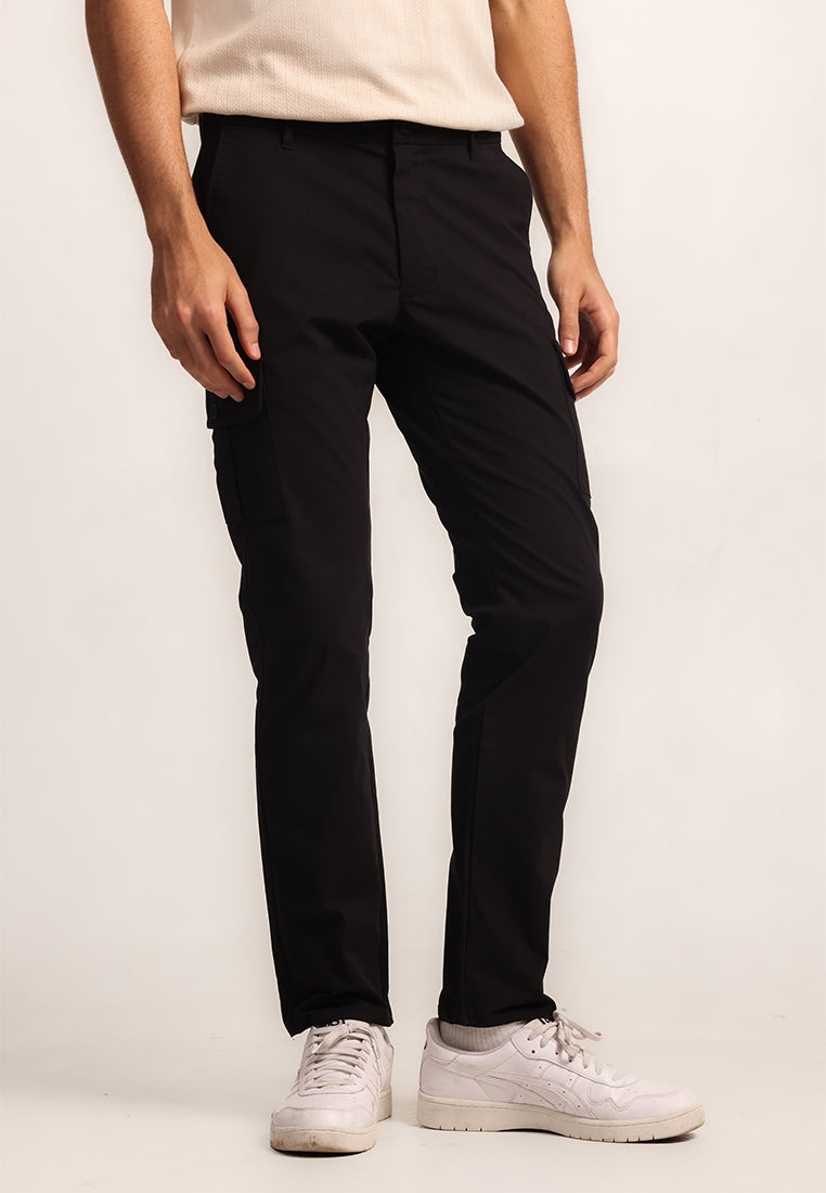 MOC - Celana Cargo Panjang Pria Chicago - Black