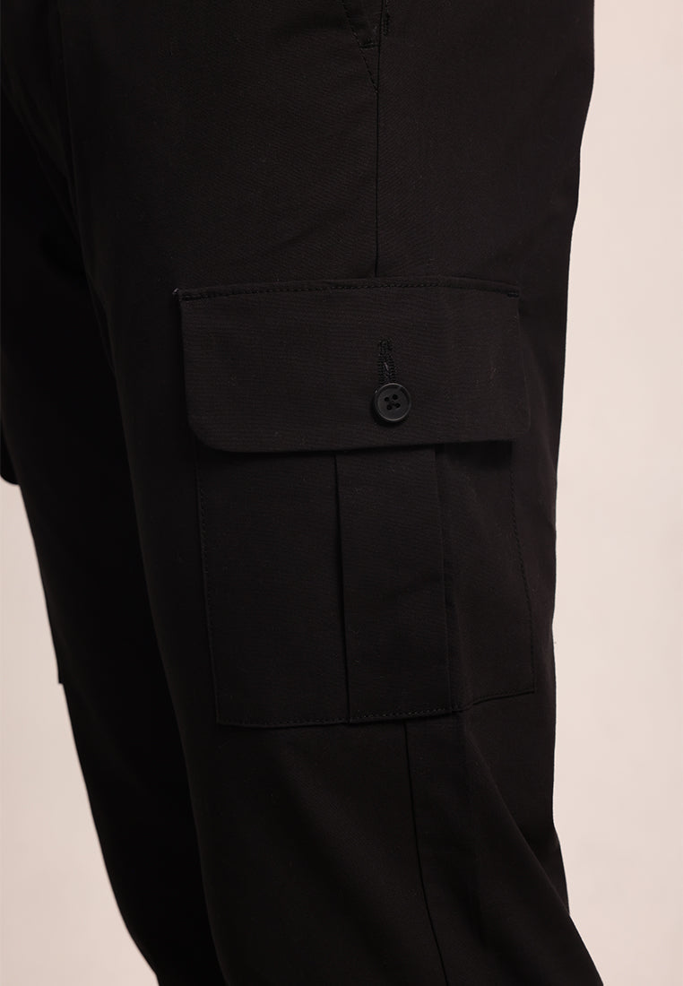 MOC - Celana Cargo Panjang Pria Chicago - Black