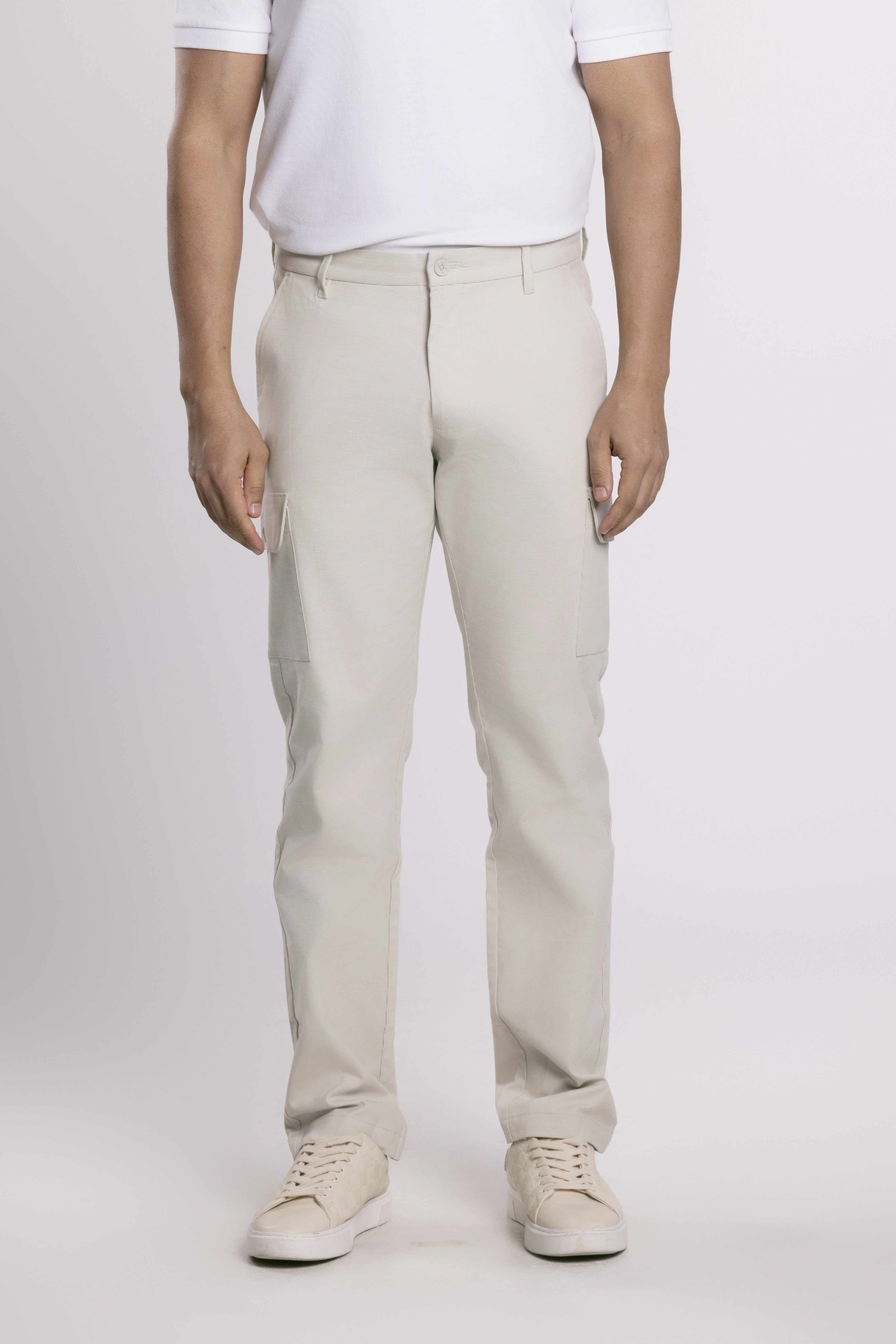 MOC - Celana Cargo Panjang Pria  Zico - Light Khaki