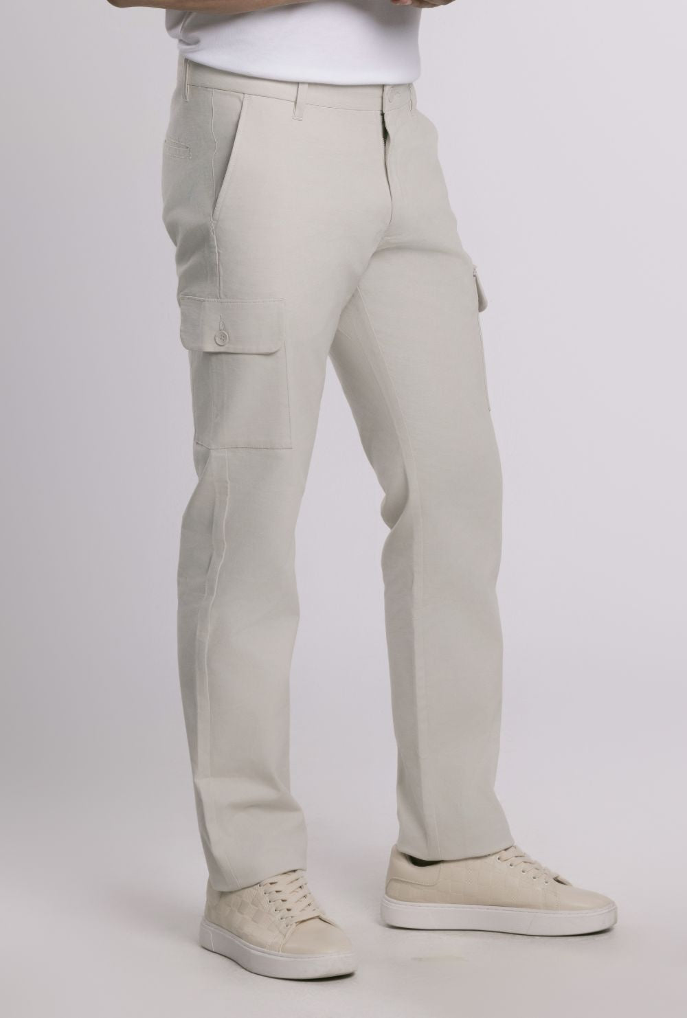 MOC - Celana Cargo Panjang Pria  Zico - Light Khaki