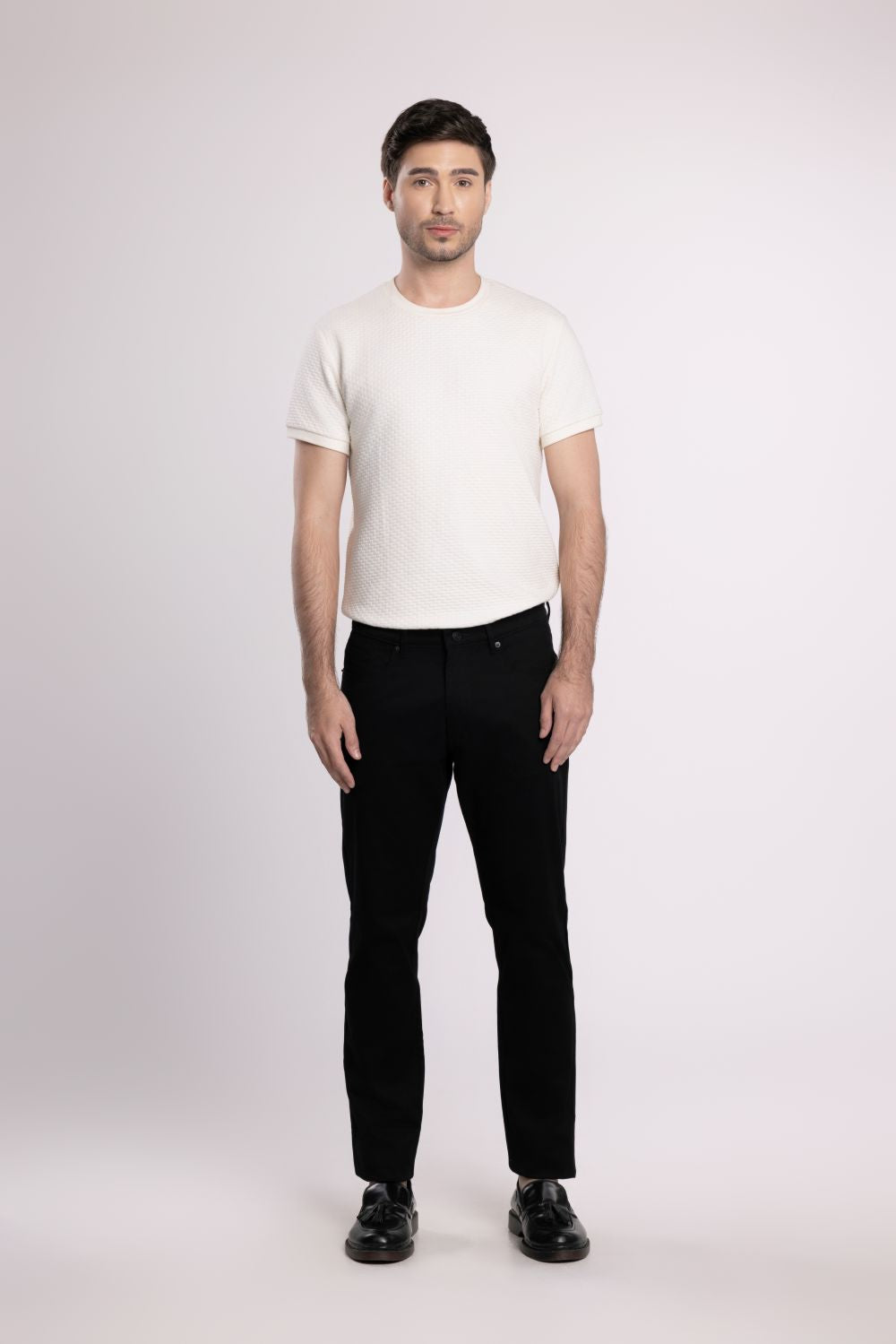 MOC - Celana Panjang Denim Pria Vitus - Black