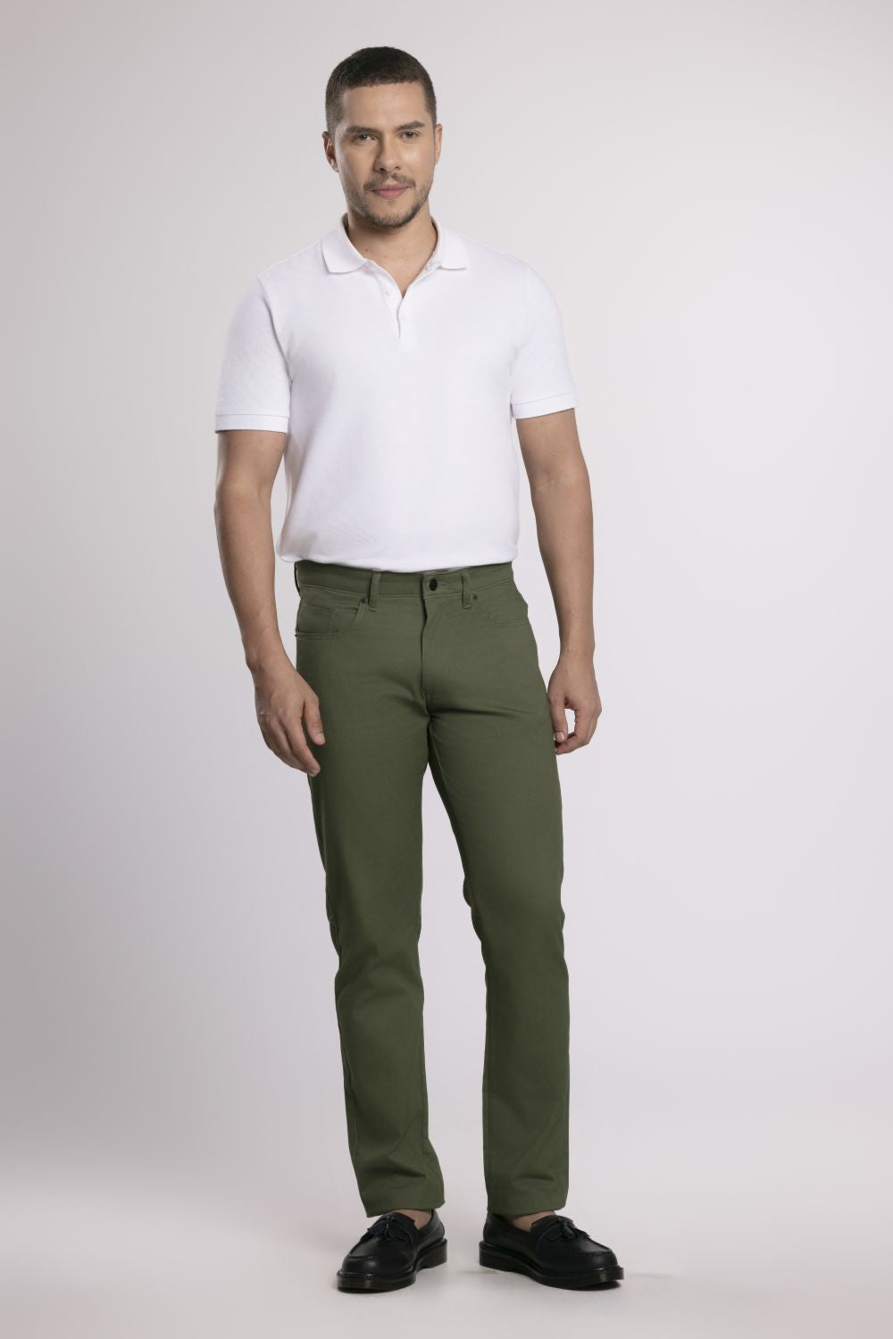 MOC - Celana Panjang Denim Pria Vitus - Olive