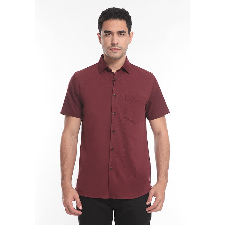 Men's Top By MOC Kemeja Pria Basic Polos Pendek Modern Fit Modhi Best Seller