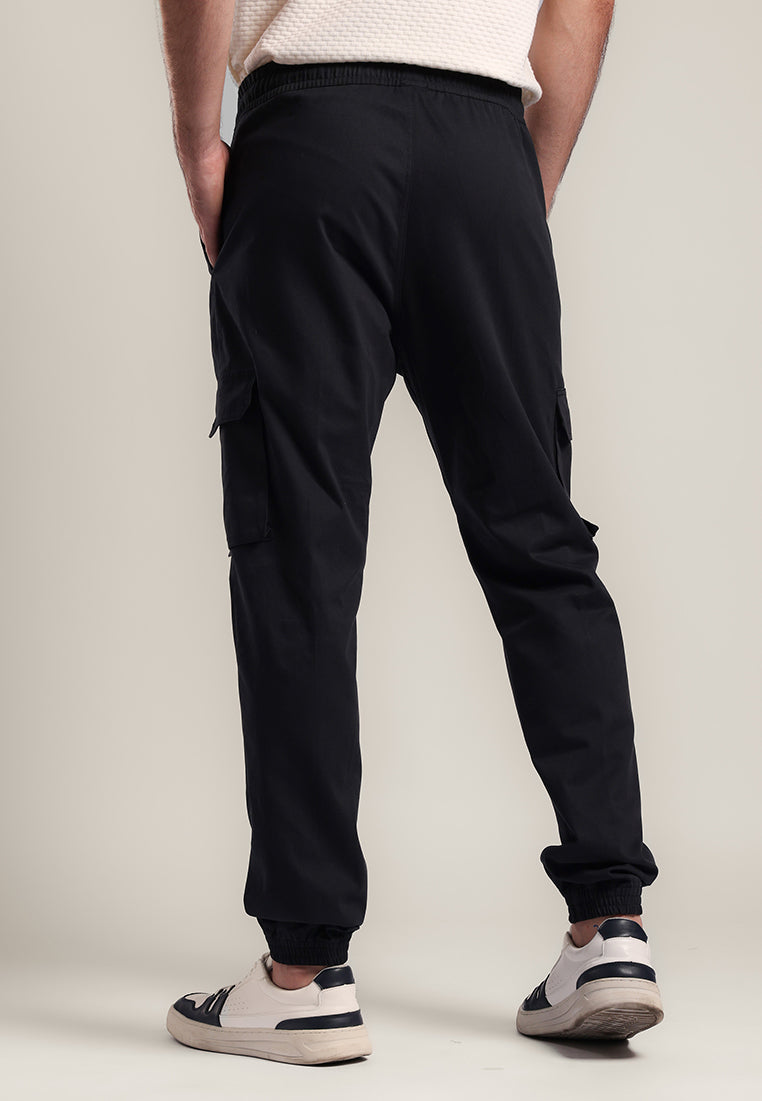 MOC - Celana Panjang Cargo Pria BRIGHT - BLACK