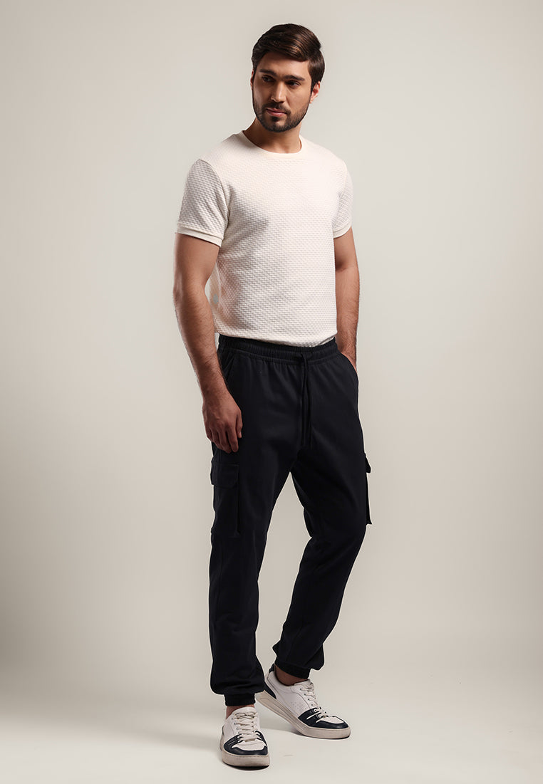 MOC - Celana Panjang Cargo Pria BRIGHT - BLACK