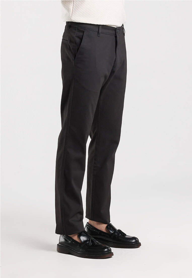 MOC - Celana Panjang Chinos Pria Zoe - Charcoal