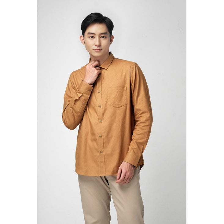 Men's Top By MOC Kemeja Pria Basic Polos Panjang Modern Fit Fraser Best Seller