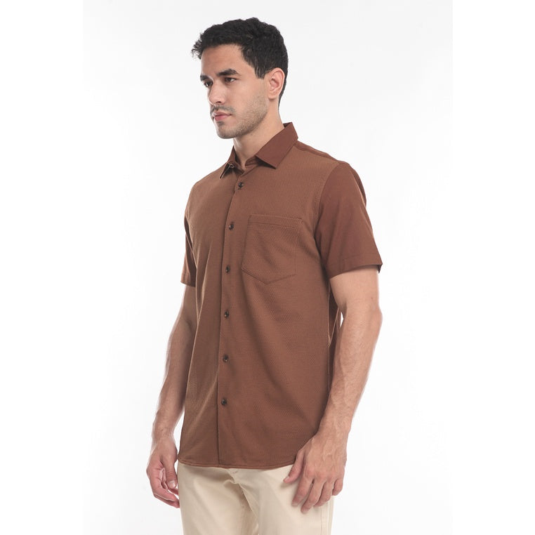 Men's Top By MOC Kemeja Pria Basic Polos Pendek Modern Fit Modhi Best Seller