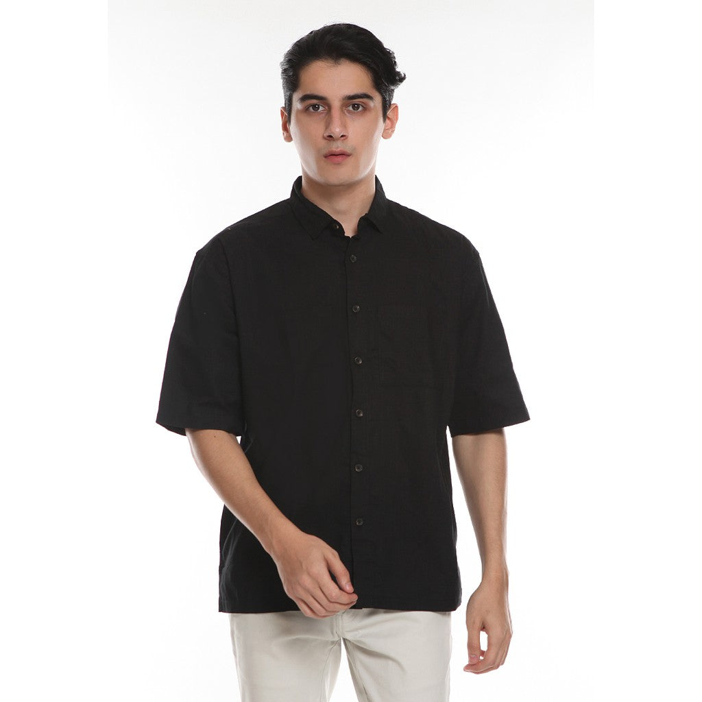 Men's Top By MOC Kemeja Pria Basic Polos Pendek Boxy Fit Monza Best Seller
