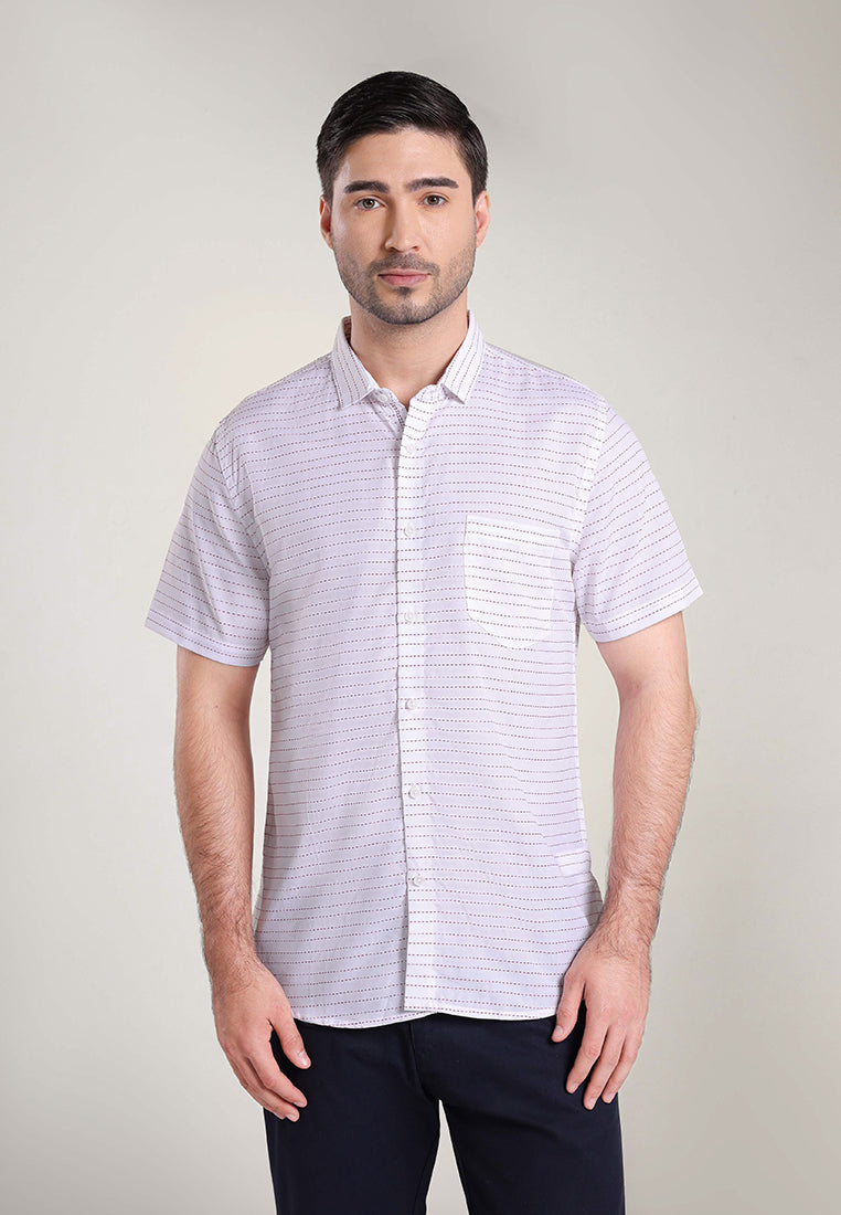 MOC Kemeja Lengan Pendek Pria COLE - WHITE