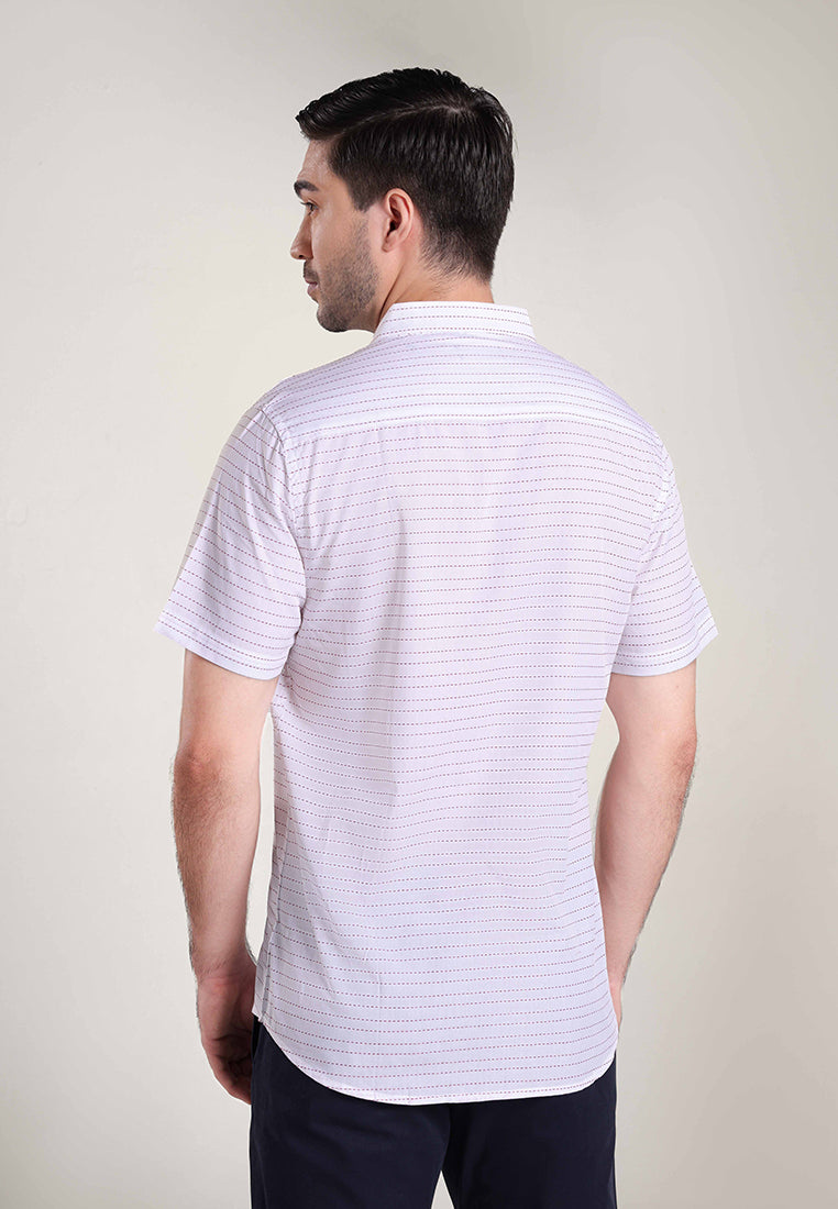 MOC Kemeja Lengan Pendek Pria COLE - WHITE