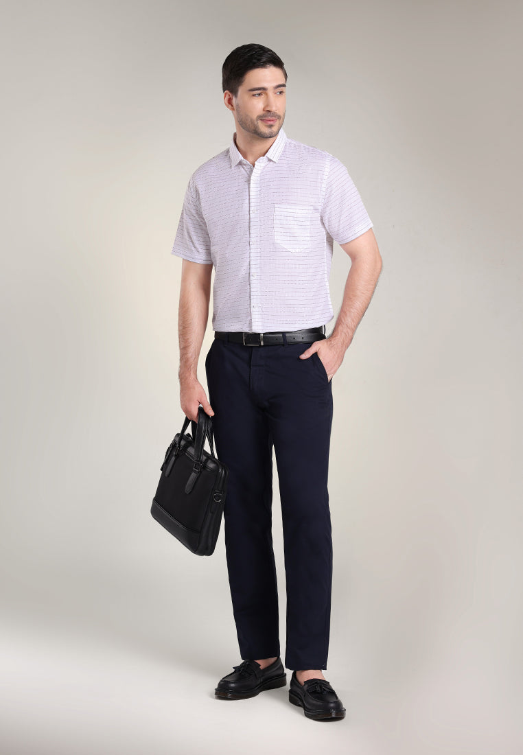 MOC Kemeja Lengan Pendek Pria COLE - WHITE