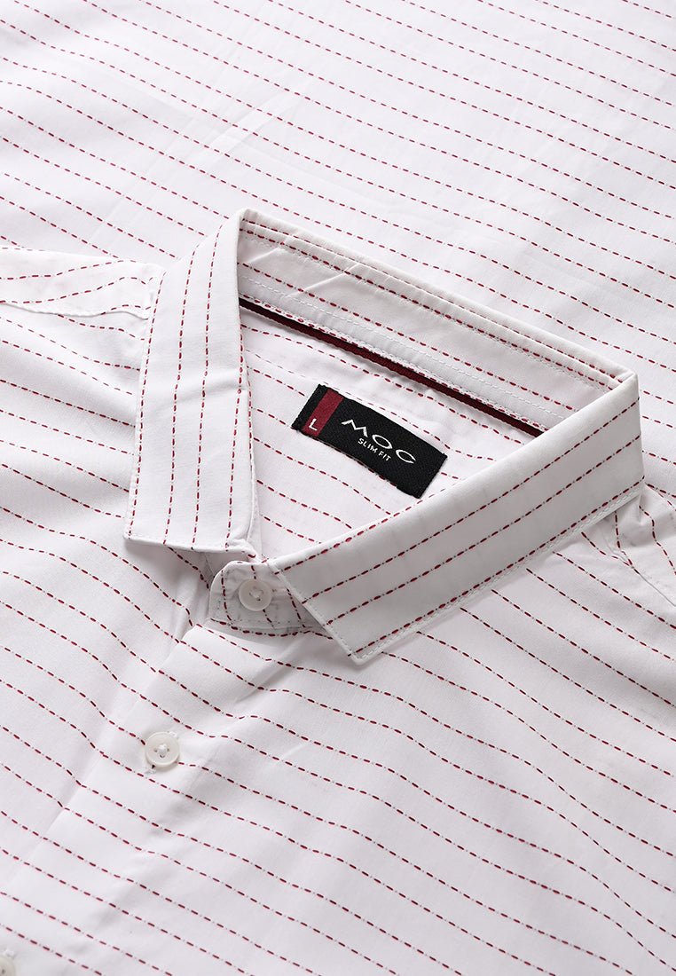 MOC Kemeja Lengan Pendek Pria COLE - WHITE