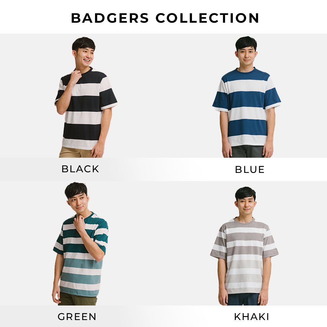 Men's Top By MOC Kaos Lengan Pendek Pria Badgers Best Seller