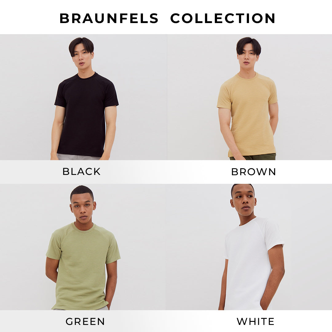 Men's Top by MOC T-Shirt Polos Slim Fit Pendek BRAUNFELS Best Seller