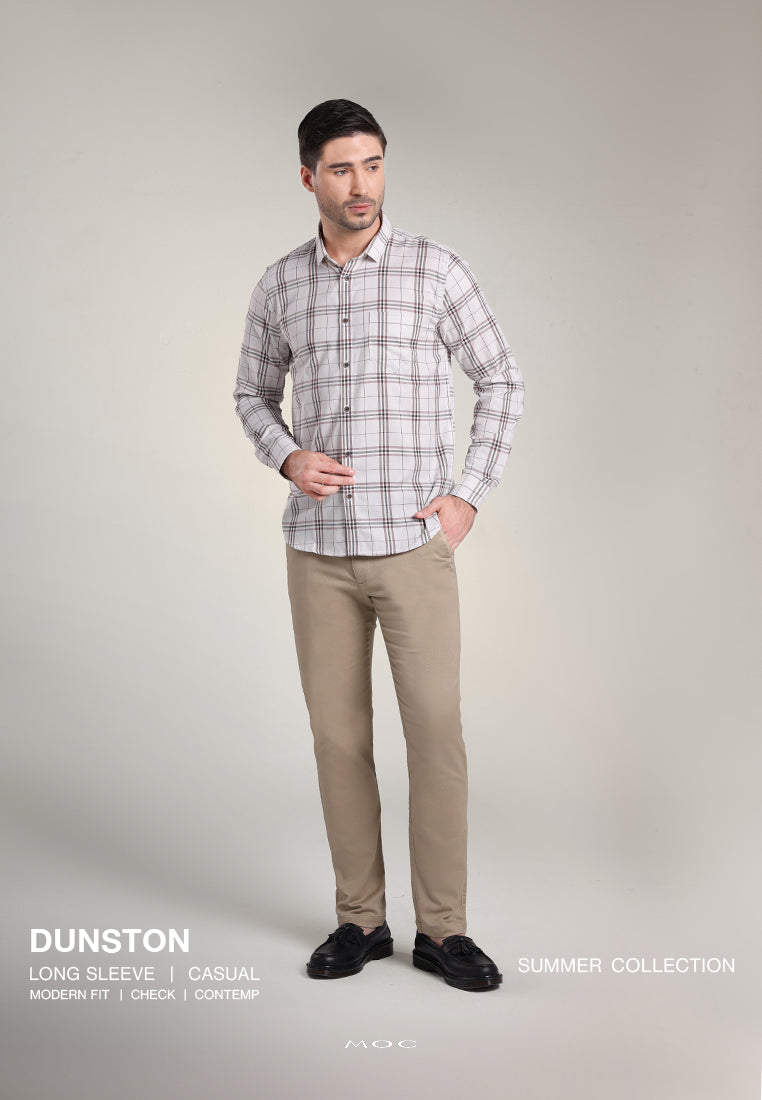 MOC Kemeja Lengan Panjang Pria DUNSTON-KHAKI