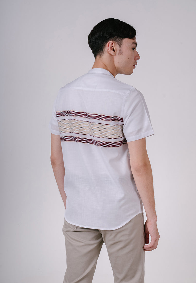 Men's Top by MOC Kemeja Koko Lengan Pendek Pria Dafta - Khaki