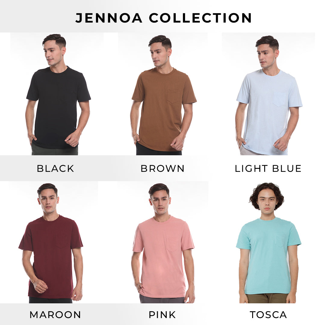 Men's Top by MOC T-Shirt Polos Slim Fit Pendek JENNOA Best Seller