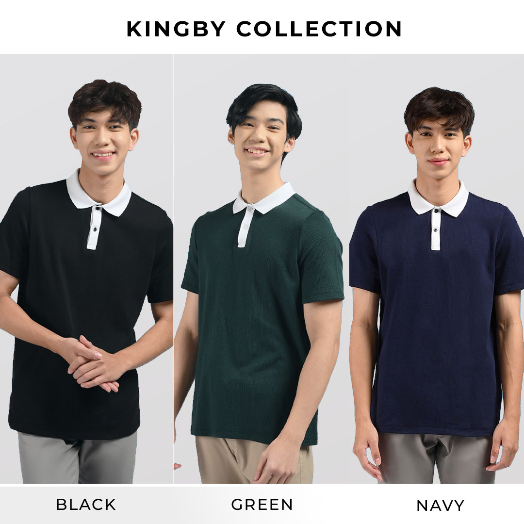 Men's Top by MOC Kaos Polo Lengan Pendek KINGBY Best Seller