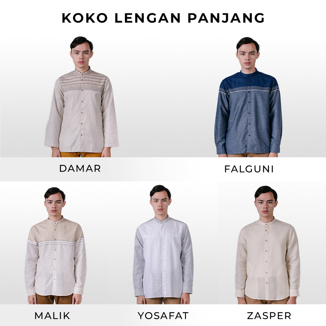 Men's Top by MOC Kemeja Koko Lengan Panjang Pria Collection 01