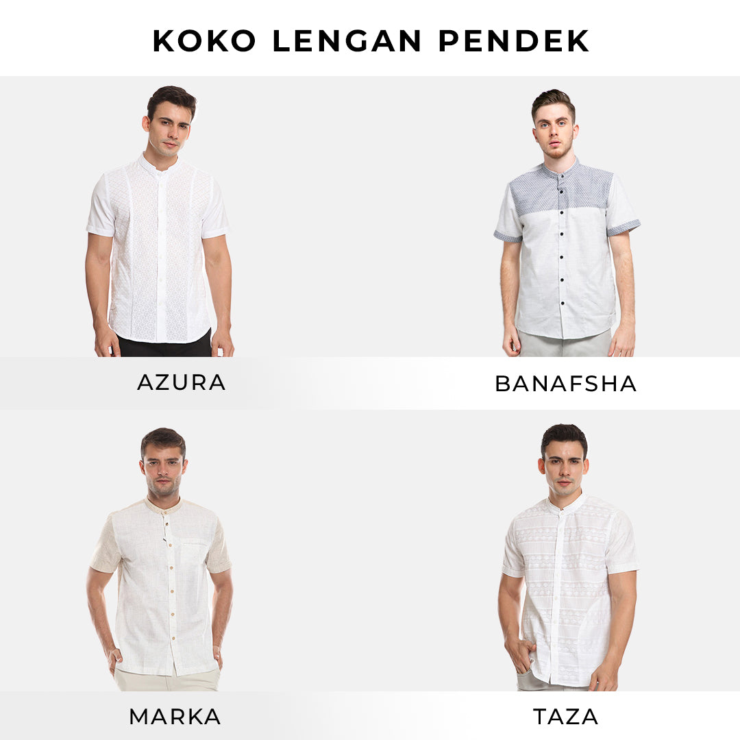 Men's Top by MOC Kemeja Koko Lengan Pendek Pria Collection 01