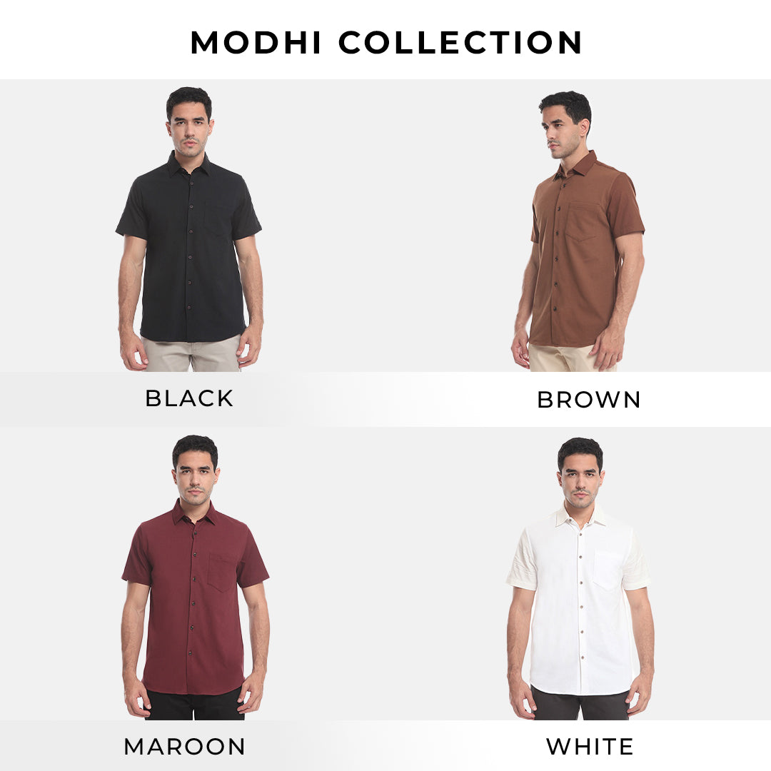 Men's Top By MOC Kemeja Pria Basic Polos Pendek Modern Fit Modhi Best Seller