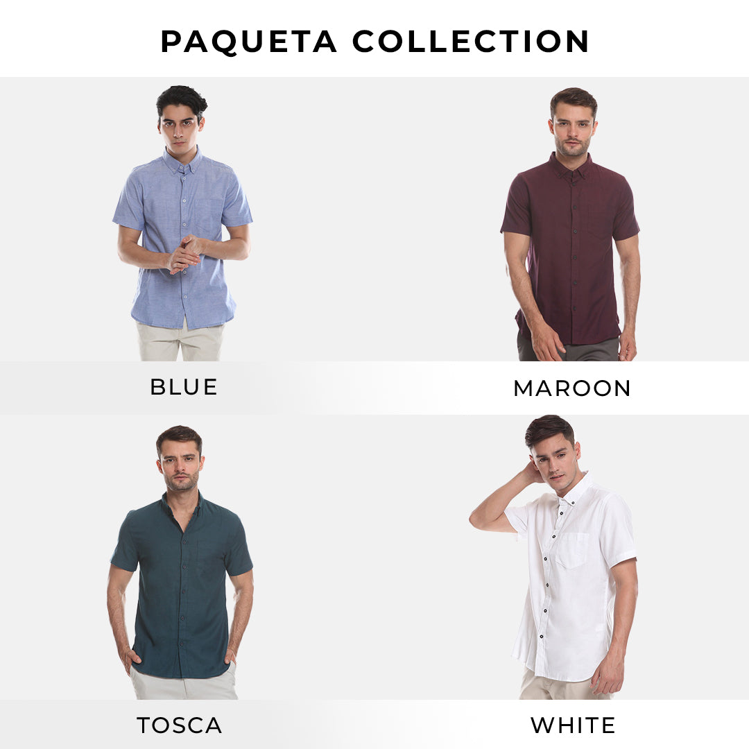 Men's Top By MOC Kemeja Pria Basic Polos Pendek Slim Fit Paqueta Best Seller