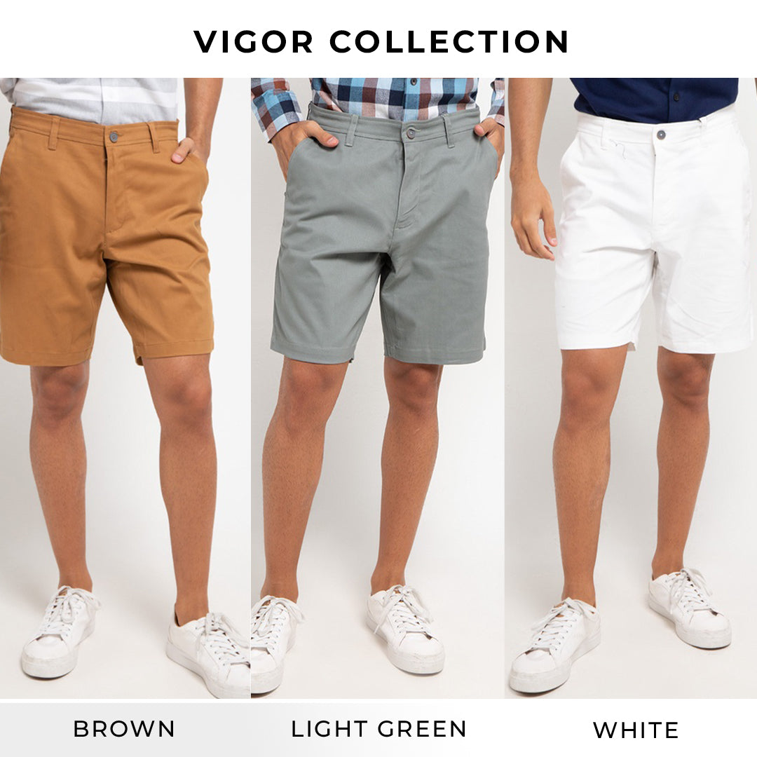 Men's Top by MOC Celana Pendek Casual Pria Short Slim Fit VIGOR Best Seller