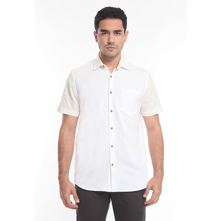 Men's Top By MOC Kemeja Pria Basic Polos Pendek Modern Fit Modhi Best Seller
