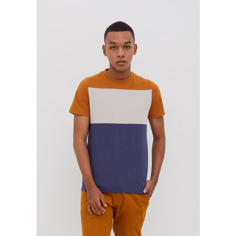 Men's Top by MOC T-Shirt Grafis Slim Fit Pendek ANTELOPE Best Seller