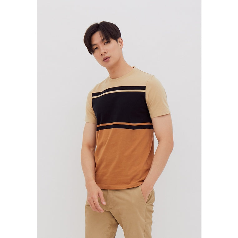 Men's Top by MOC T-Shirt Grafis Slim Fit Pendek ANTELOPE Best Seller