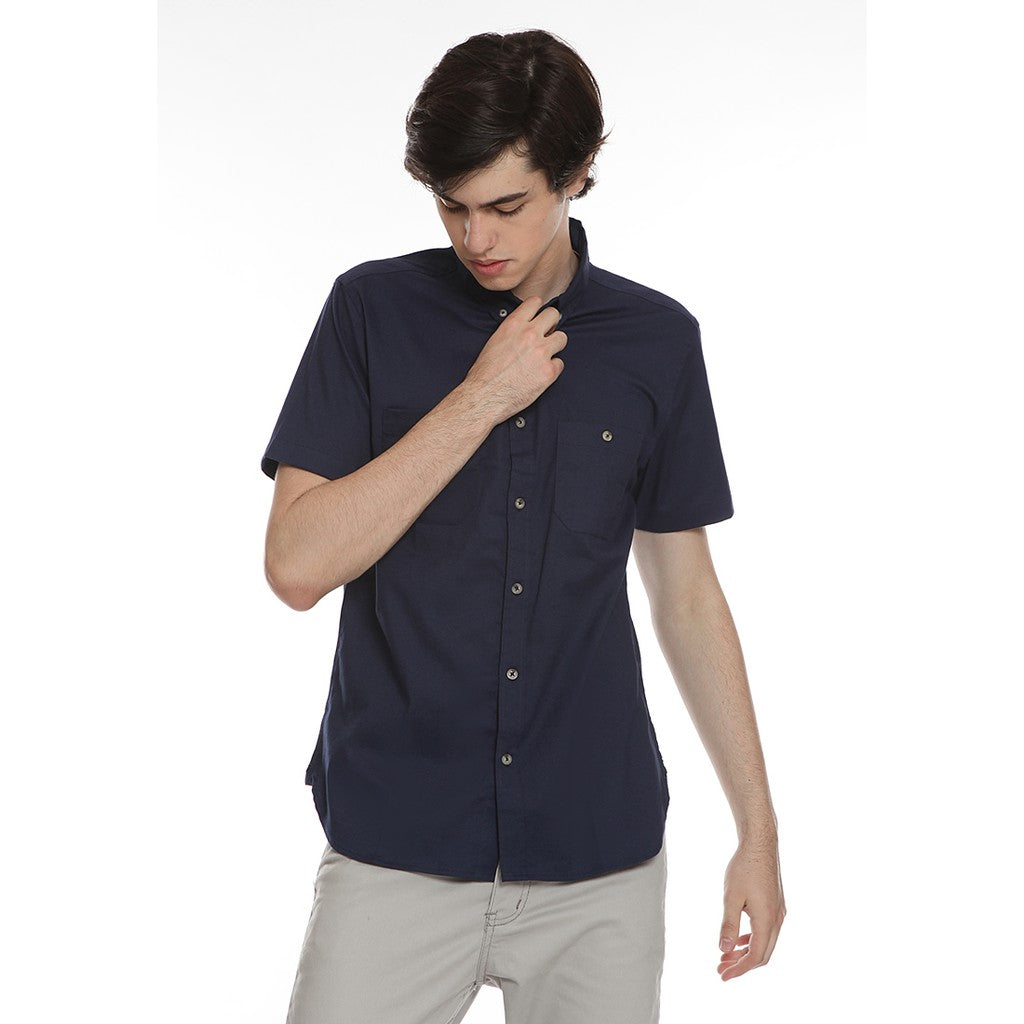 Men's Top By MOC Kemeja Pria Basic Polos Pendek Slim Fit Twimpo Best Seller